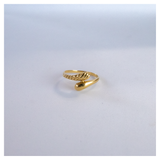 Vintage gouden ring slangvorm
